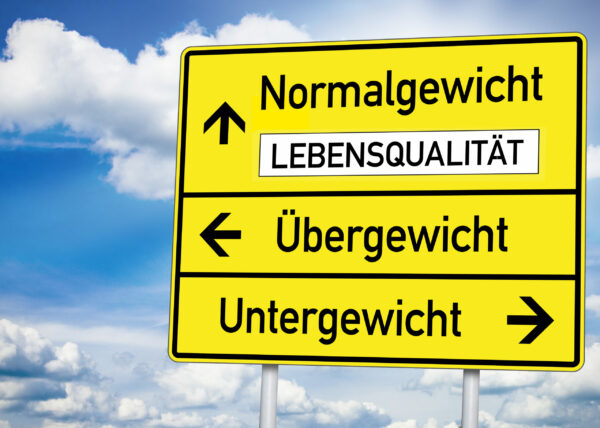 Übergewicht Untergewicht Normalgewicht Lebensqualität