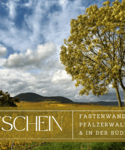 Gutschein für Fastenwandern Muster der Vorderseite im Design "Herbst"